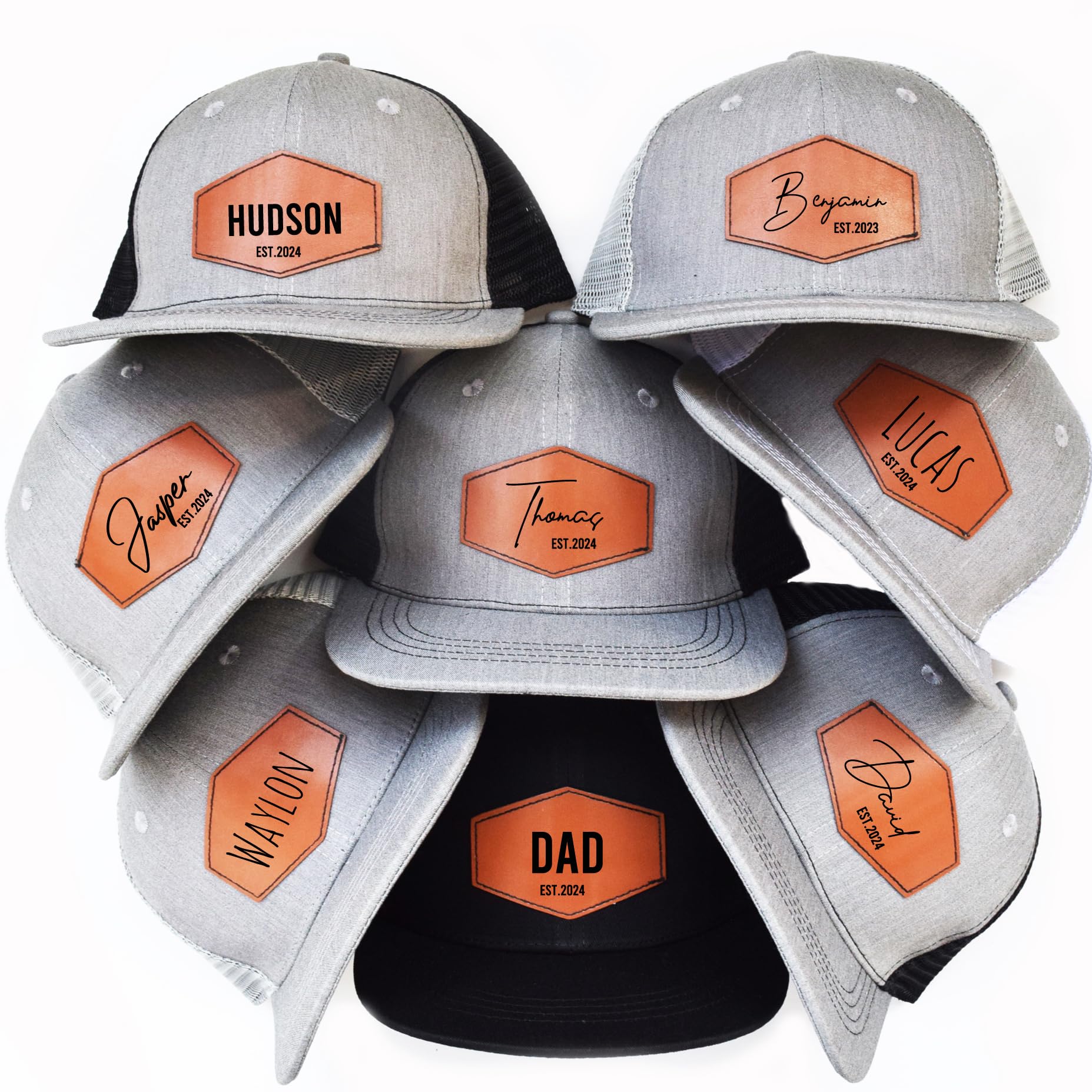 Personalized Kids Baseball Caps with Name?Custom Toddler Baby Hats,Adjustable Snapback Truck Caps for Infants,Children, Boys Multi