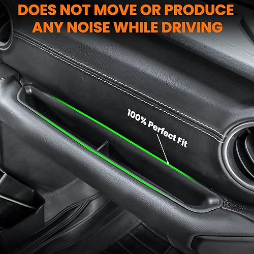 Miniatura 5 de DIAMOOKY 4 organizadores de consola central mejorados para Jeep Wrangler JL JLU 4xe 2018-2023 y Gladiator JT 2020 2021 2022 2023, accesorios para