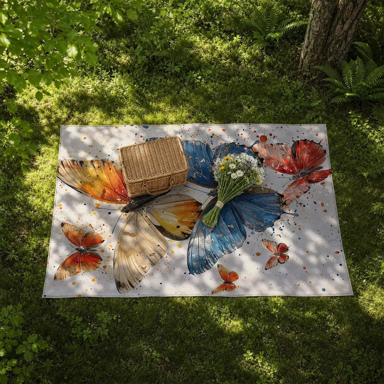 Mariposa Toalla Playa 160x220 Resistente a la Arena Secado rápido Ligero, Toalla Playa Grande 220 x 160cm Suave Cómodo como Gym Yoga Sauna Toallas Baño Grandes Travel Essentials Abstracto XTLS-2325