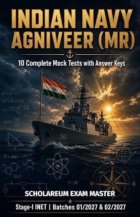 Indian Navy Agniveer (MR) — 10 Complete Mock Tests: Stage-I INET Practice Papers with Answer Keys (Batches 01/2027 & 02/2027)