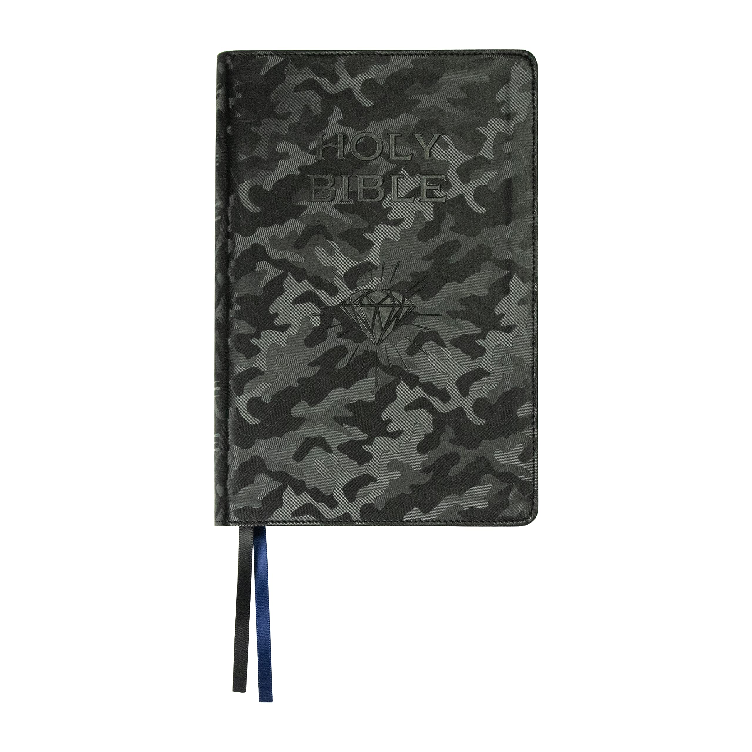 Holy Bible: Legacy Standard Bible, Onyx Black Camo, Children's Bible Leather Bound – Import, 6 December 2022