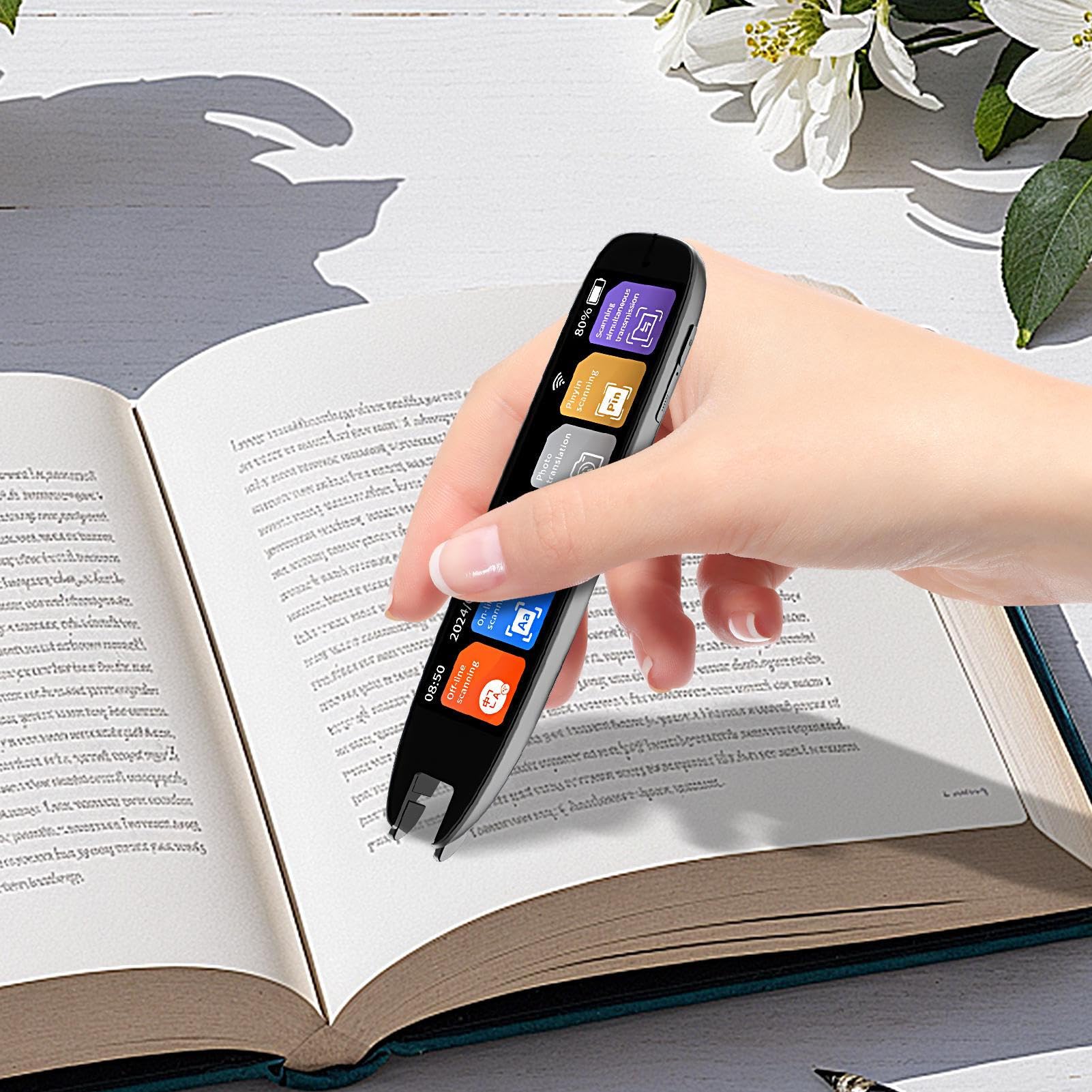 Penna Traduttore con Scansione Penna Traduzione Offline 142 Lingue con | Touchscreen Scanner Voce Dizionari Elettronici 142 Lingue per Studenti Uomini Donne