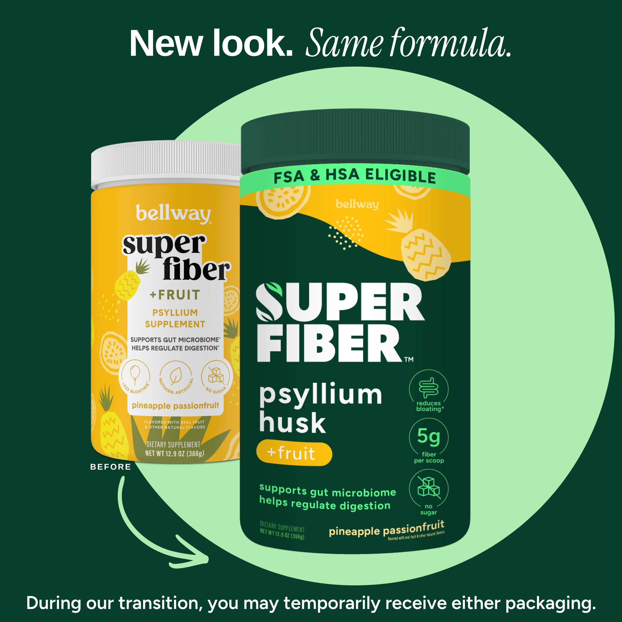 Bellway Super Fiber + Fruit, Organic Psyllium Husk Powder, Sugar-Free — Amazon image 2