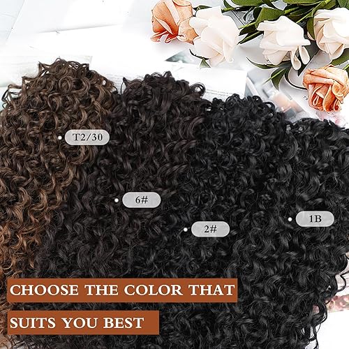 Miniatura 7 de Cola de caballo con cordón para mujeres negras, extensión de cola de caballo larga y rizada con cordón, extensiones de cola de caballo de 18