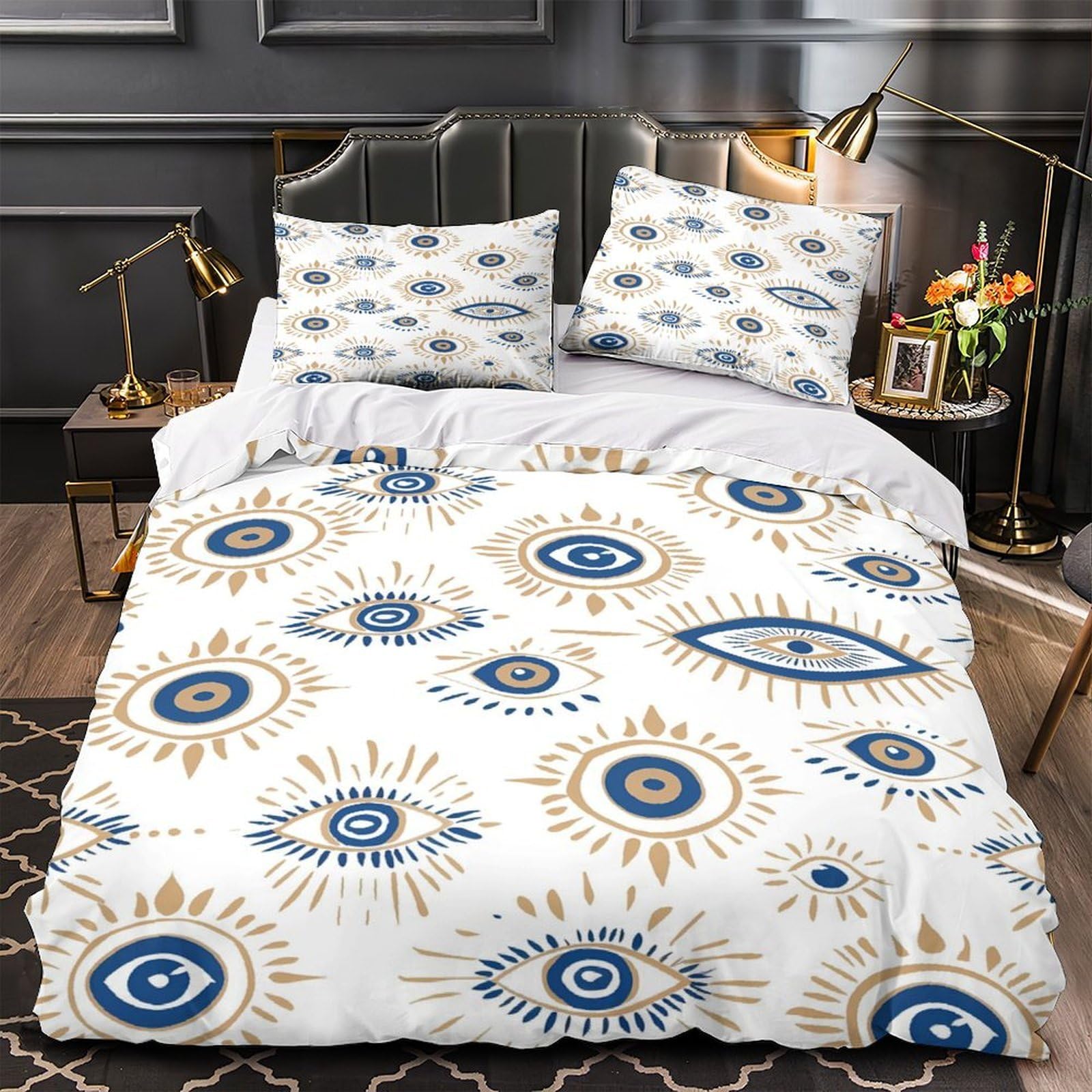 Housse de couette hypoallergénique ultra douce contre les allergies au lit