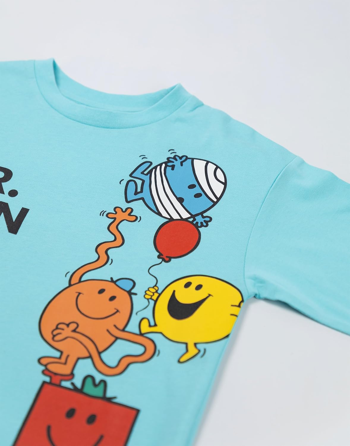 MR. MEN LITTLE MISS Boys Multi-Pack of 3 Short-Sleeved T-Shirts | Graphic Tees Featuring Mr. Tickle, Mr. Bump