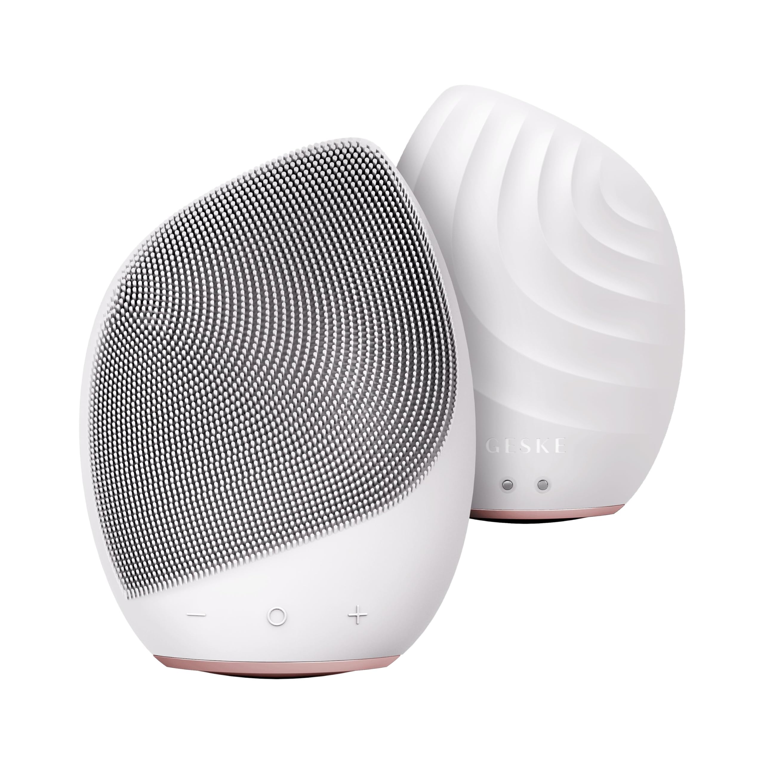 GESKE SmartAppGuided™ Brosse sonique pour le visage 5 en 1 | Brosse de nettoyage électrique vibrante pour le visage | Brosse en silicone souple | Nettoyant visage professionnel | Nettoyant et