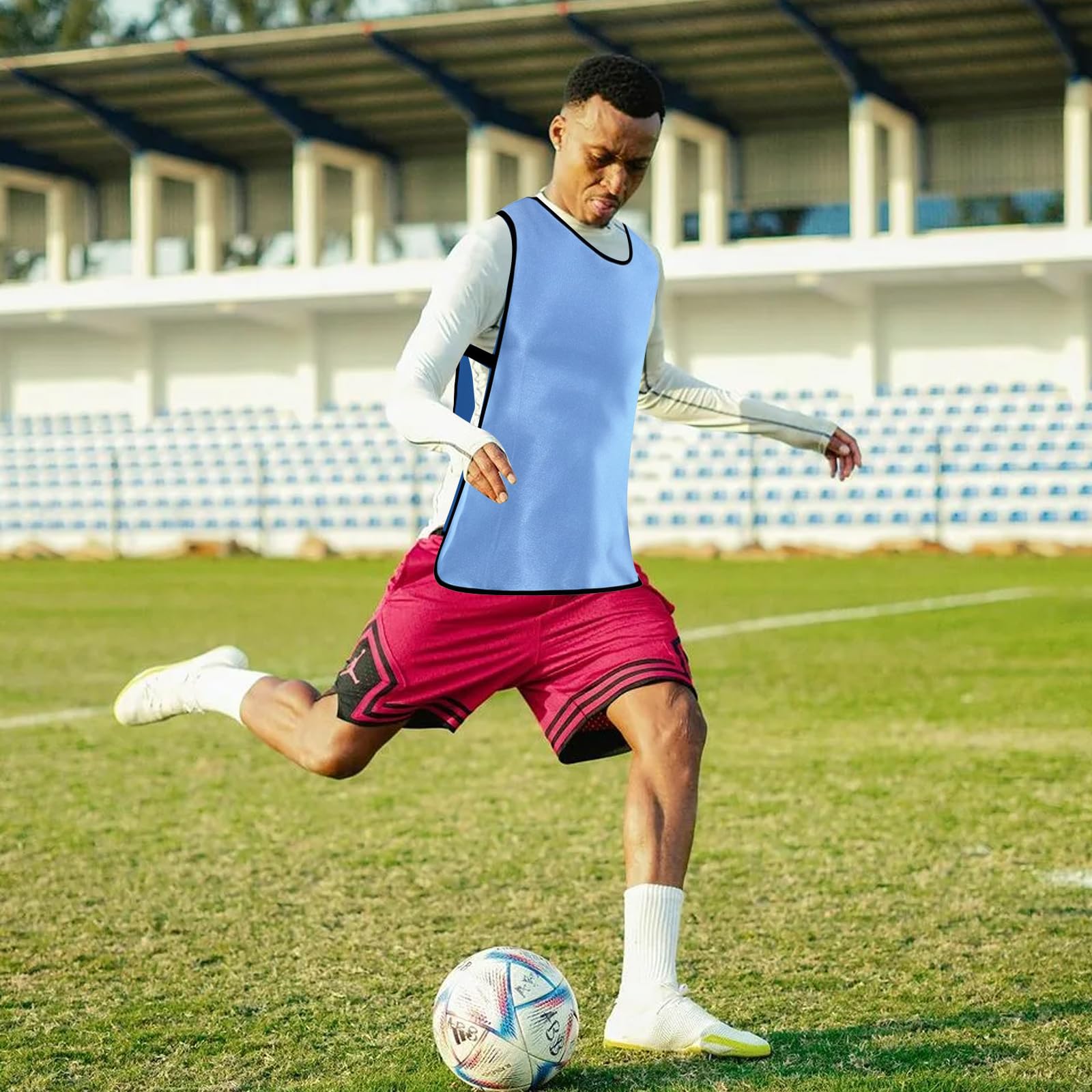 Petos Futbol Adultos XL Transpirables, Chaleco Entrenamiento Deportivo para Baloncesto Rugby