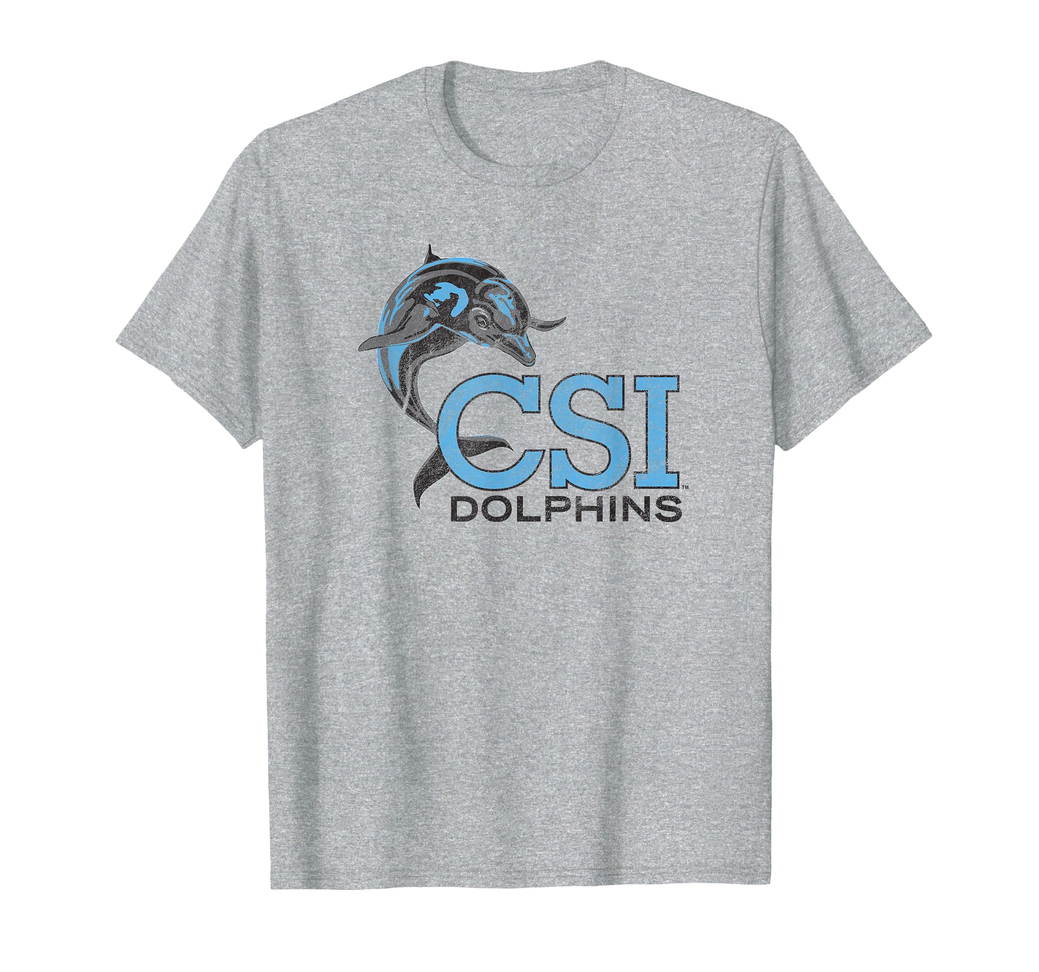 College of Staten Island Dolphins Distressed Primary T-Shirt
