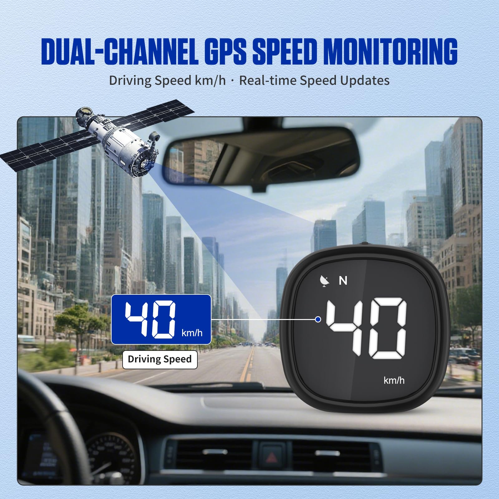 Auto HUD Snelheidsmeter, Universele Auto Smart Digitale Snelheidsmeter HUD Display GPS Snelheidsmeter voor Truck Bus RV Boot Motorfiets Snelheidsmeters Auto HUD Snelheidsmeter, Universele Auto Smart Digitale Snelheidsmeter HUD Display GPS Snelheidsmeter voor Truck Bus RV Boot Motorfiets Snelheidsmeters