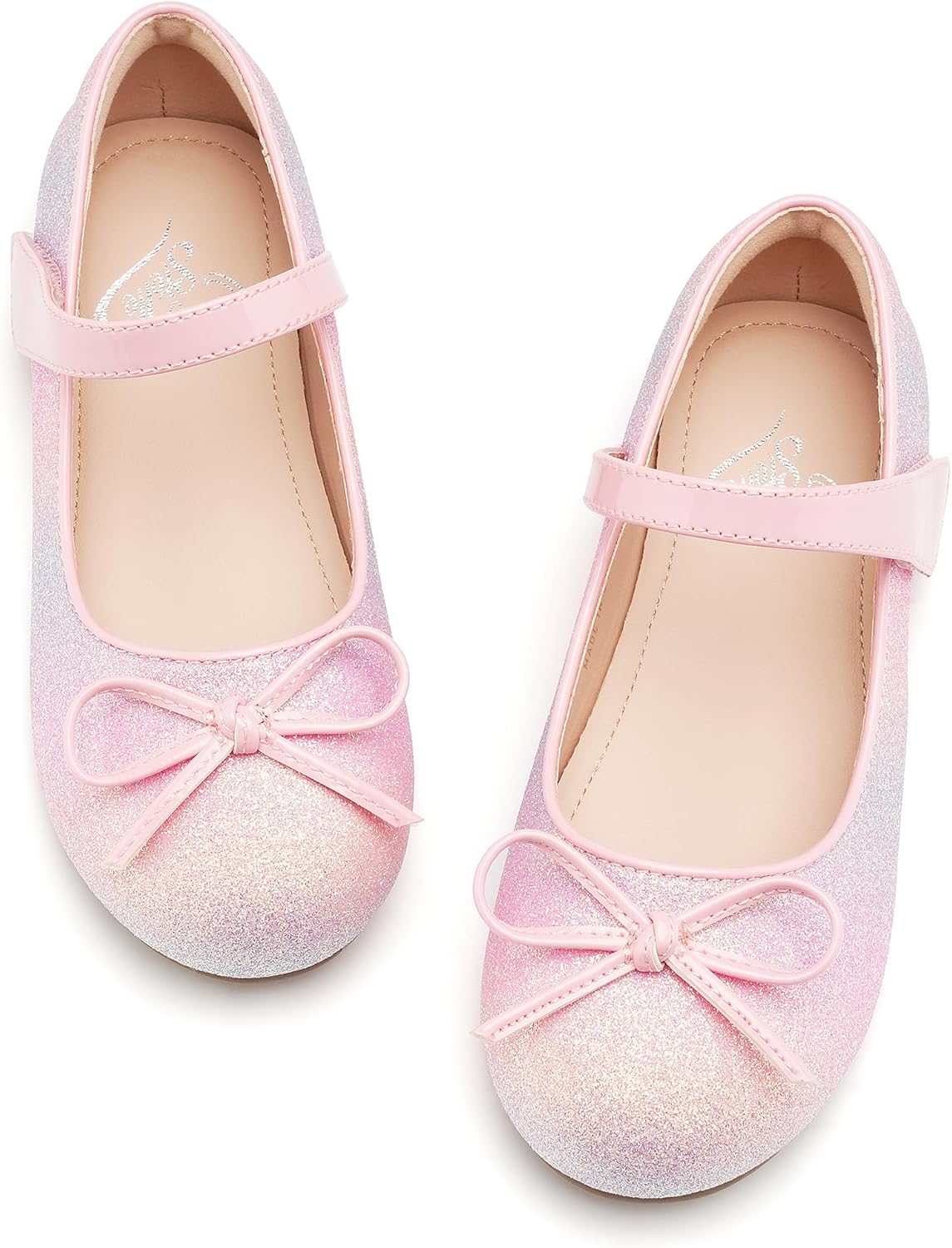 Stelle Girls Mary Jane School Flats Flower Wedding Uniform Party Shoes（Toddler/Little Kids/Big Kids）