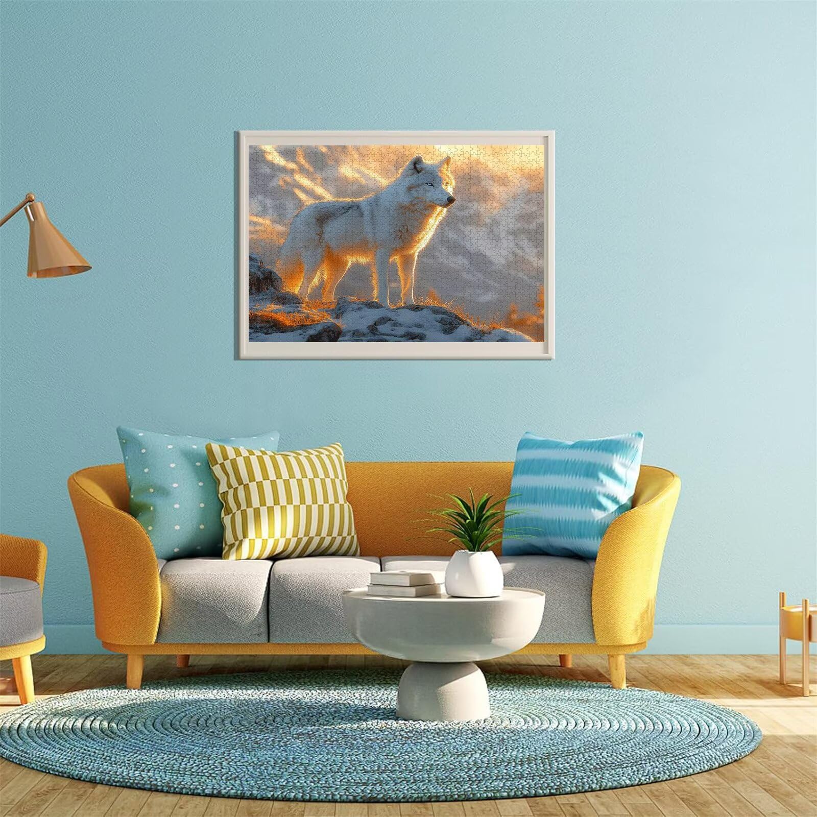 Puzzle Erwachsene 2000 Teile Wolf Tier Educa Jigsaw für Kinder ab 8 Jahren Mädchen Jungen, Erwachsene Impossible Klassische Puzzles Schwer, Anspruchsvoll Spielspaß, Als Familienspiel 70x99cm t-418