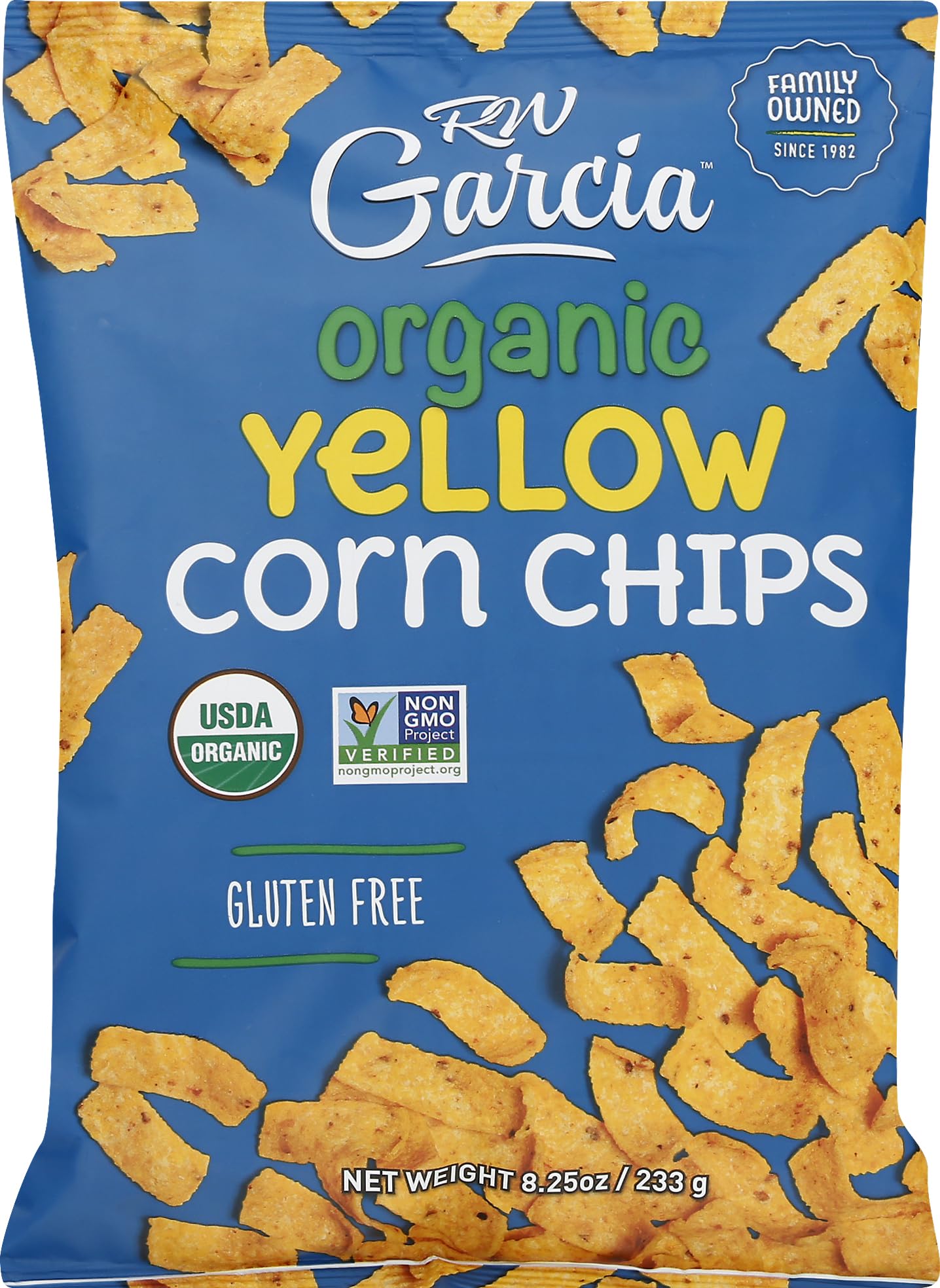 RW GARCIA Organic Yellow Corn Chips, 233 GR