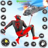 Fighting Mode Open World Simulation Game - Spider Rope Hero Gangster CIty War Simulator