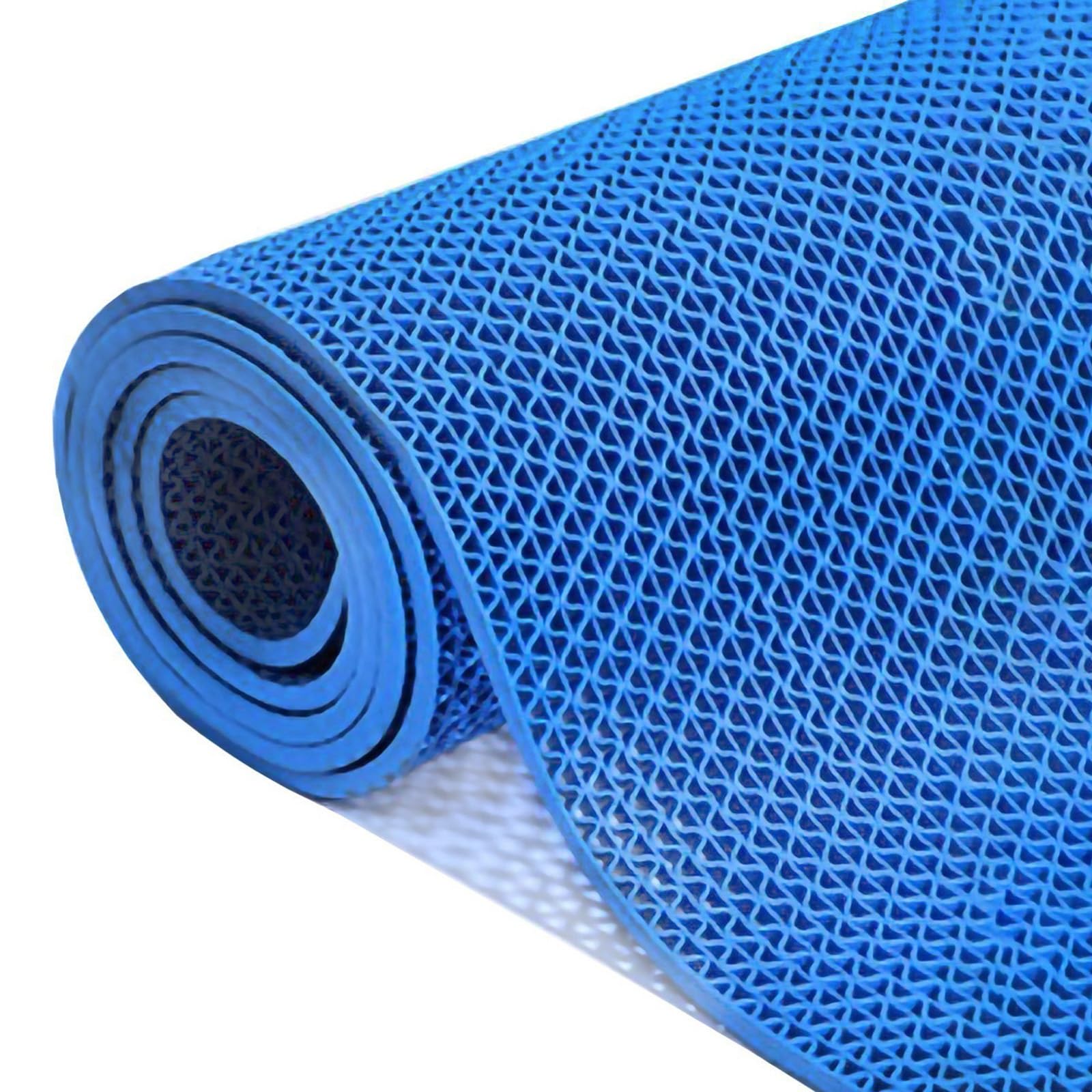 QIYFOZ 5mm Thick Drainage Mat Non-Slip PVC Commercial Mat for Wet Areas Ideal for Pool Garage Bathroom Restaurant Doorway Drainage Solution