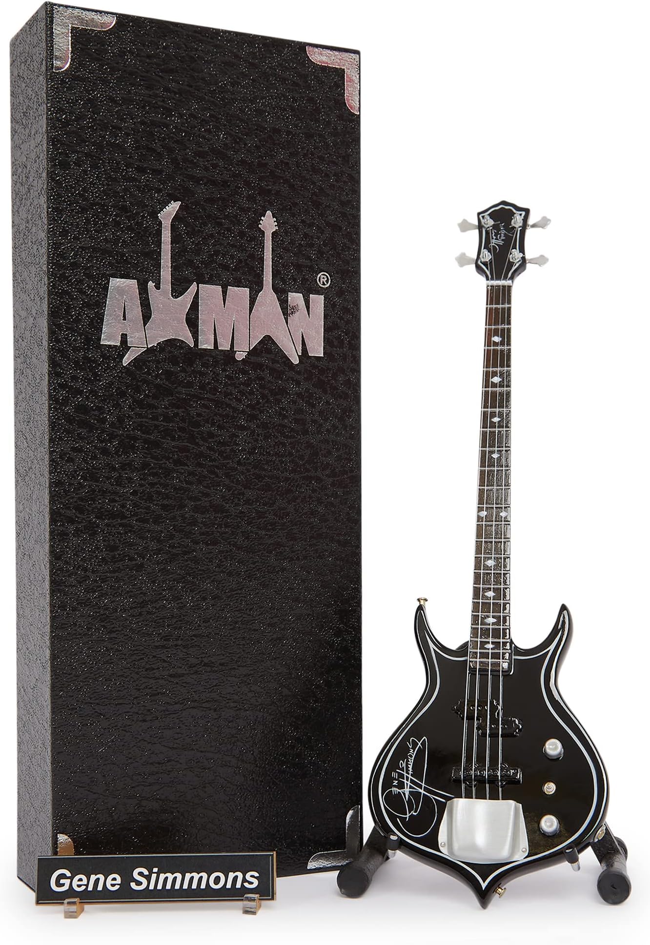 AXMAN Gene Simmons (Kiss) - Miniature Guitar Replica - Music Gifts - Handmade Ornament