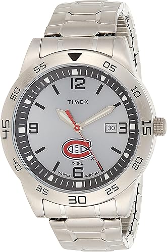 Miniatura 10 de Timex Tribute Reloj de cuarzo para hombre Citation de 1.654in con correa de acero inoxidable