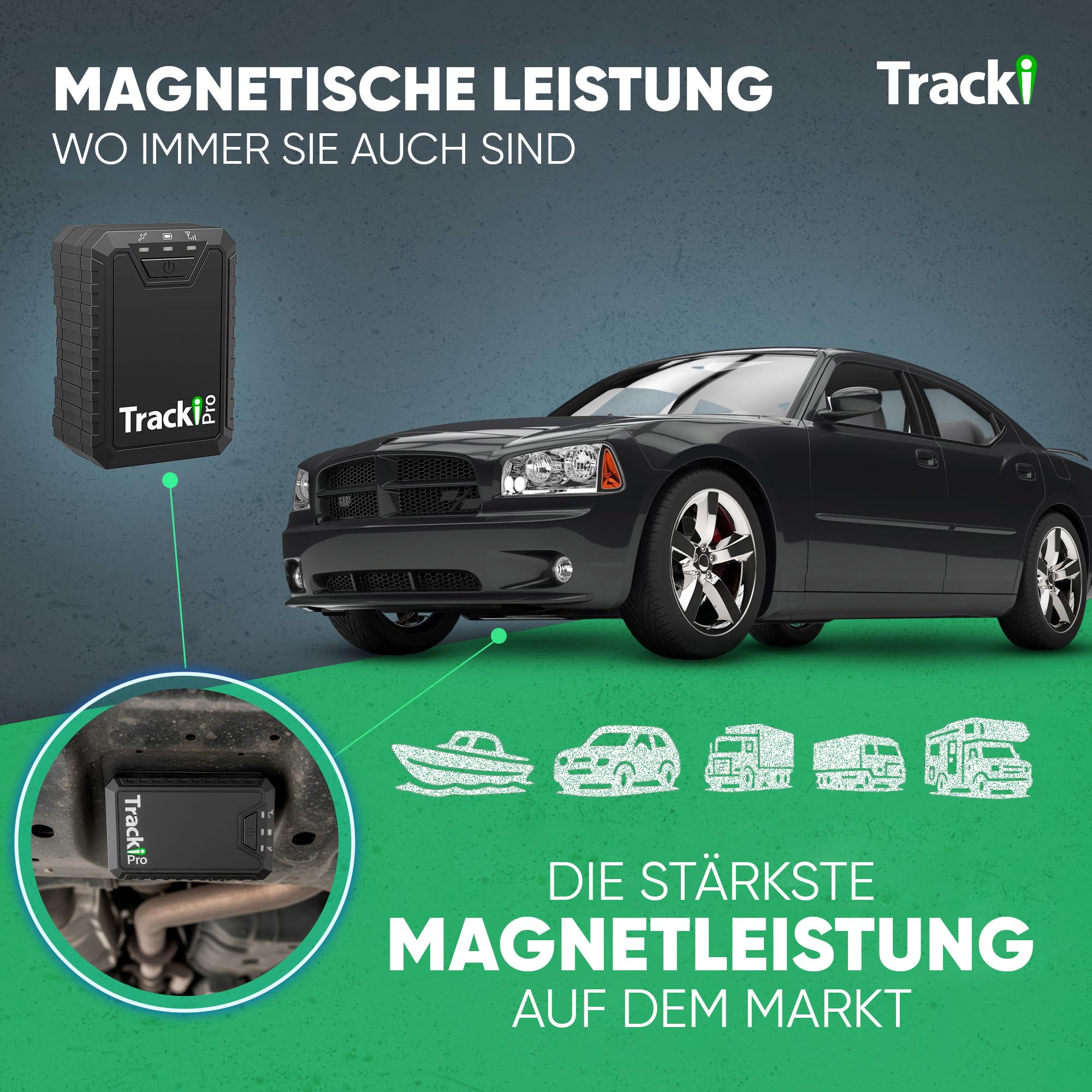 Tracki GPS-Tracker für Fahrzeuge, Autos, Kinder, Vermögenswerte. Abonnement erforderlich 4G LTE GPS-Tracking-Gerät. Unbegrenzte Entfernung, USA und weltweit. Klein, tragbar