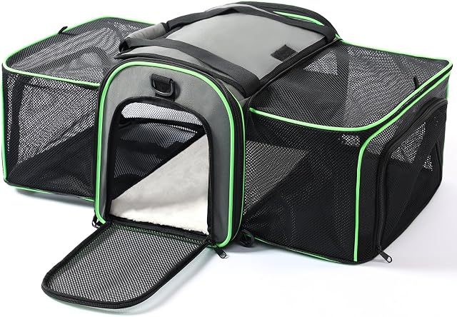 Gardner Expandable Cat Carrier for Cats Up to 15 lbs