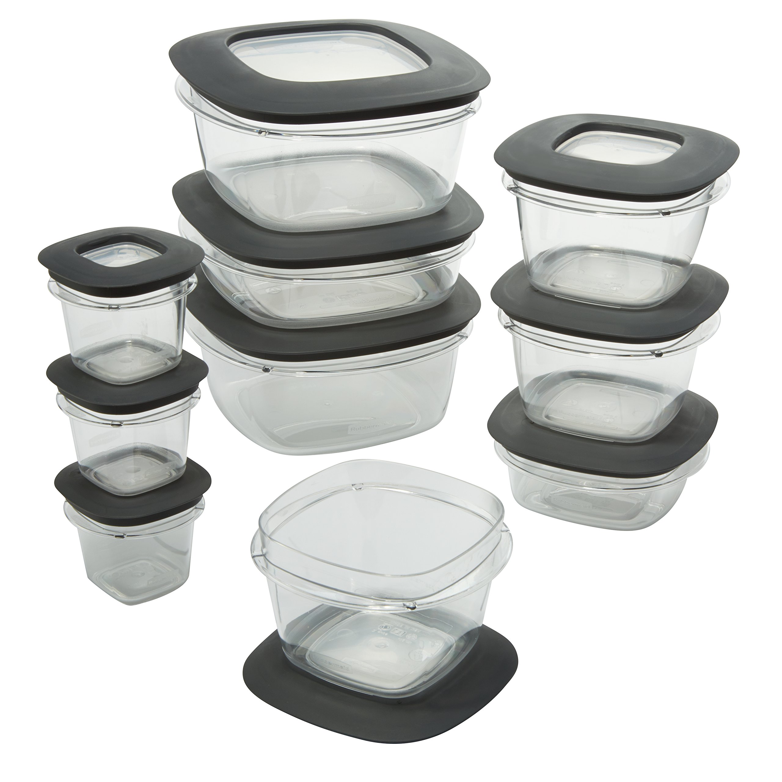 Amazon.co.jp: Rubbermaid Premier Food Storage Containers, 20-Piece