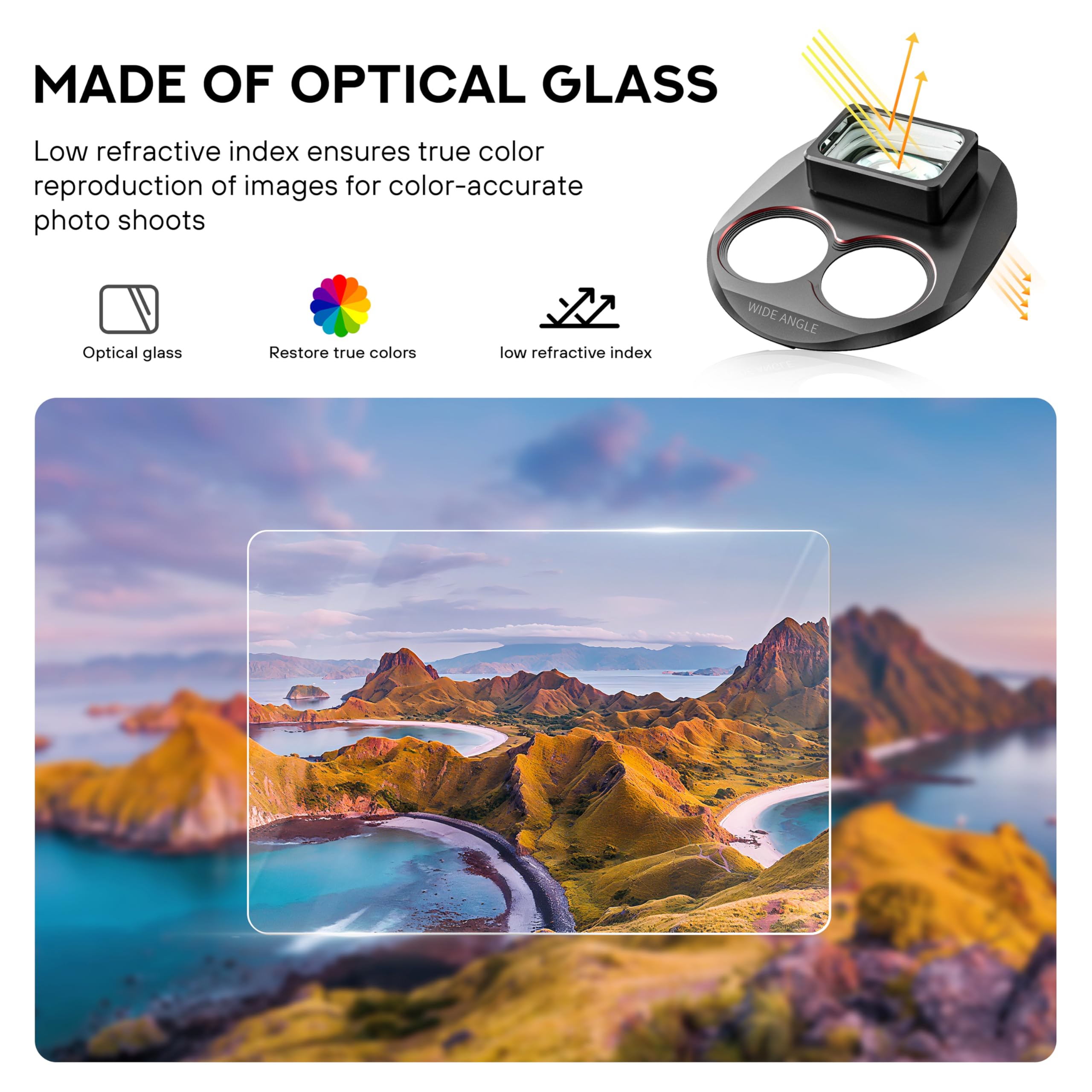 Obiettivo Grandangolare 110° Per DJI Mavic 4 Pro – Attacco Magnetico, Vetro Ottico E Telaio In Alluminio