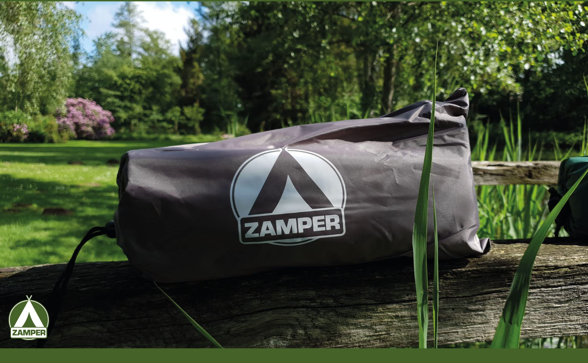 Zamper Tarp Tent Tarpaulin 3 x 3 m Waterproof - Camping Sun Sail for Sun Protection UV Protection