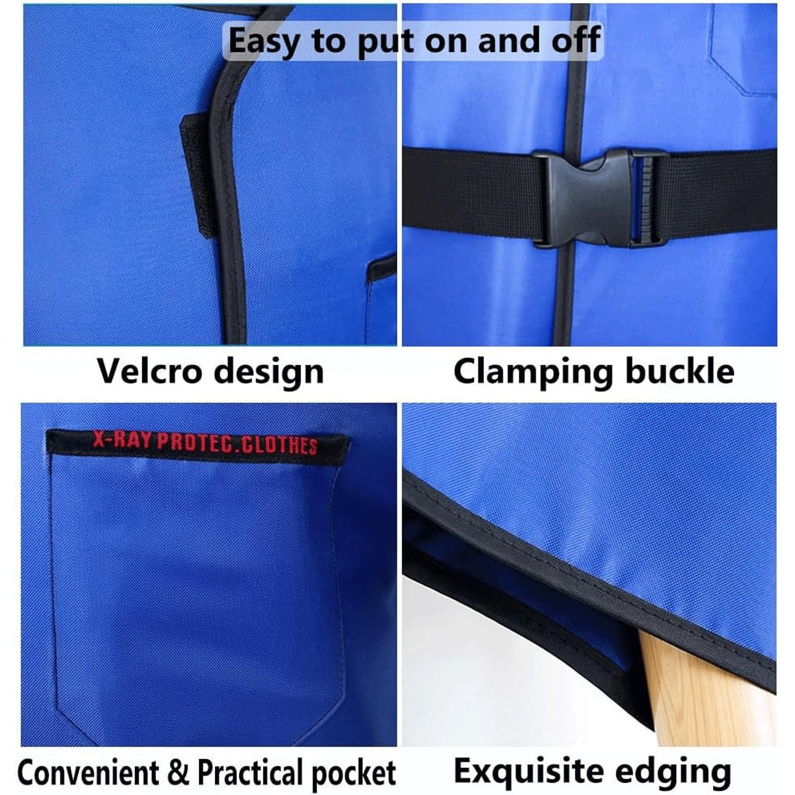 Delantal de plomo protector, resistente a la radiación de rayos X, chaleco unisex de goma suave for uso en odontología, hospitales veterinarios. Ropa médica(0.35 Mmpb,Medium)