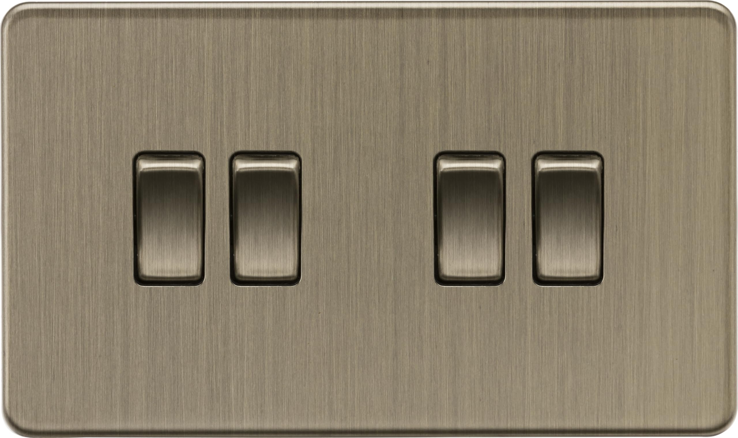 Knightsbridge 10AX 4G 2-Way Switch - Antique Brass