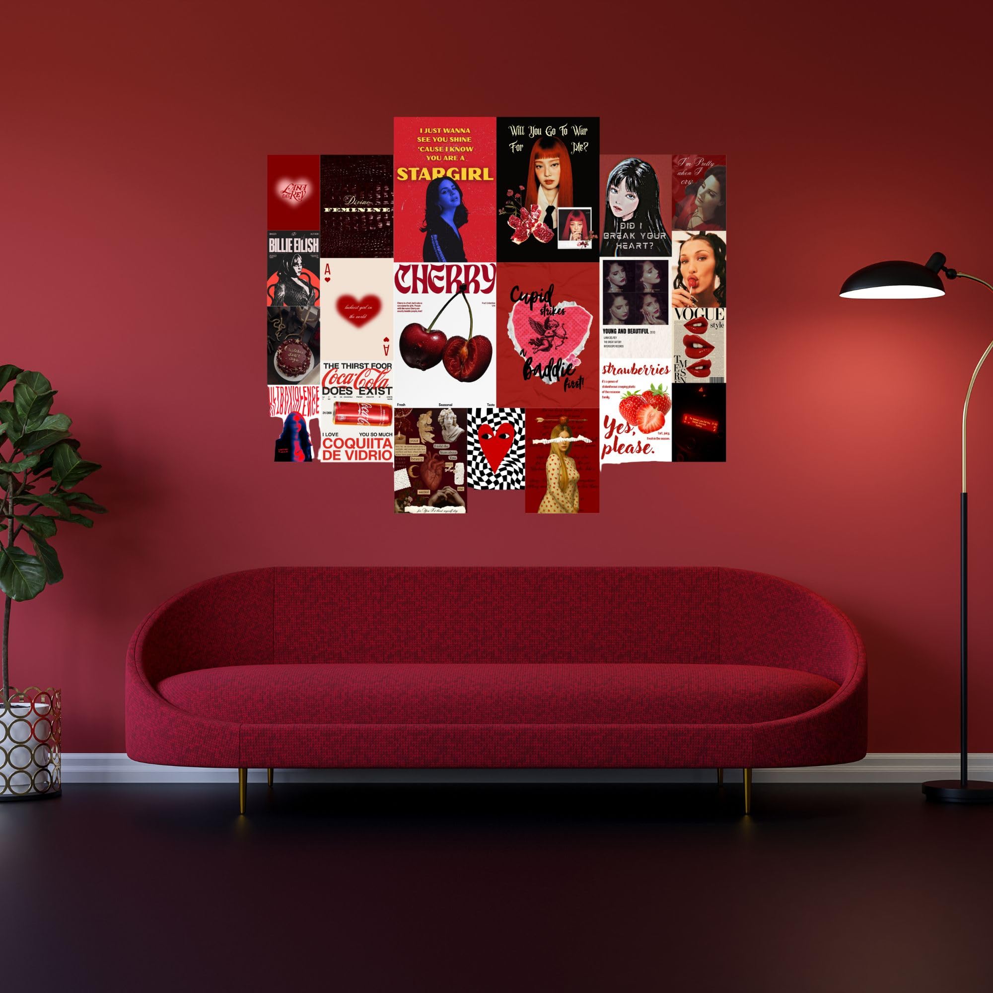 Lana Del Rey Cherry Coke Wall Collage - 21 Posters + Adhesive -5