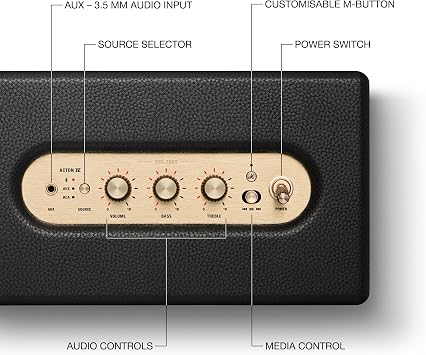 Marshall Acton IV Bluetooth Speaker - Black