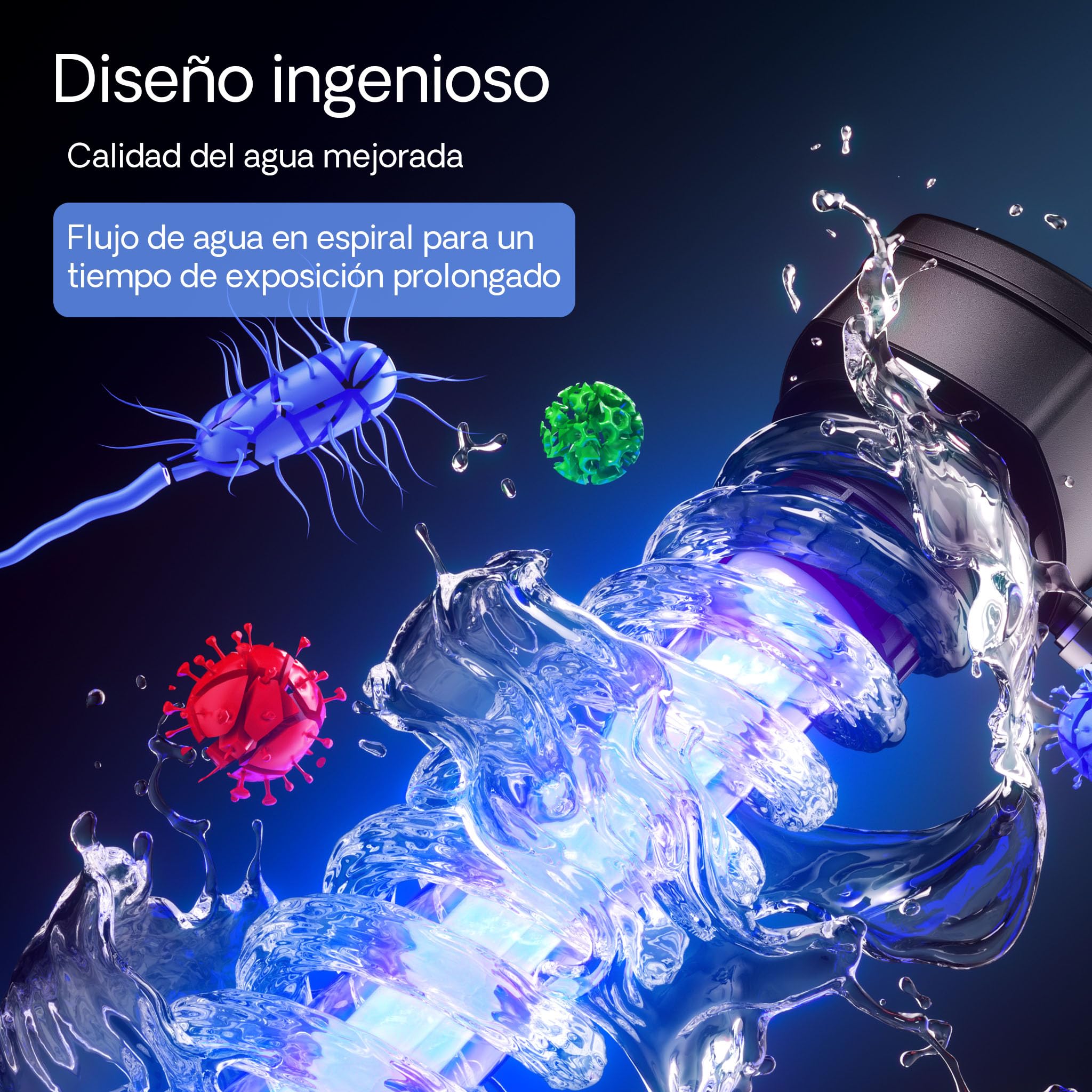 SunSun CUV-272 clarificador Agua estanques Filtro luz UV lámpara UVC aclarador 72W Bomba jardín