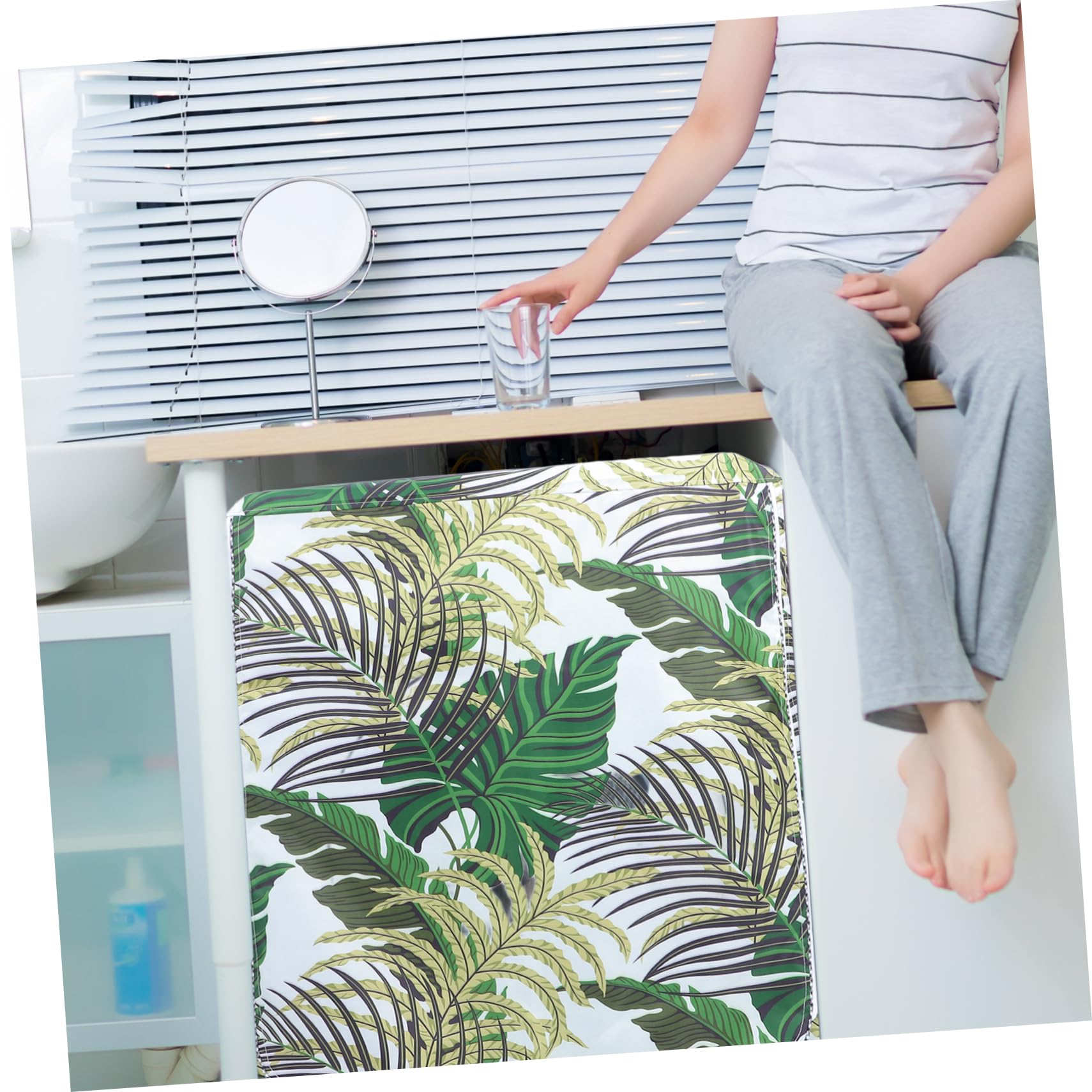 Holibanna Housse de Machine à Laver Étanche et Uv avec Protection Complète pour Lave Linge et Sèche Linge Facile à Nettoyer et Durable