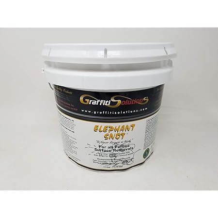 Graffiti Solutions Elephant Snot Graffiti Remover 1 Gallon - Penetrates Deeply into Concrete, Cement, Brick, Grout, Stone
