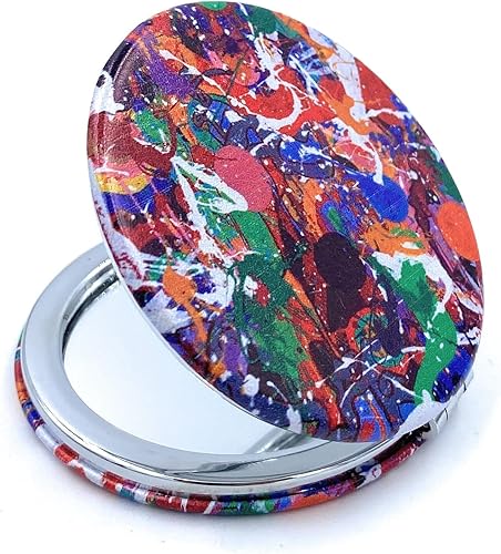 Miniatura 4 de Aeisage Espejo compacto para monederos, espejo plegable de mano a granel, juego compacto, tamaño de bolsillo, espejo de mano plegable, regalo de