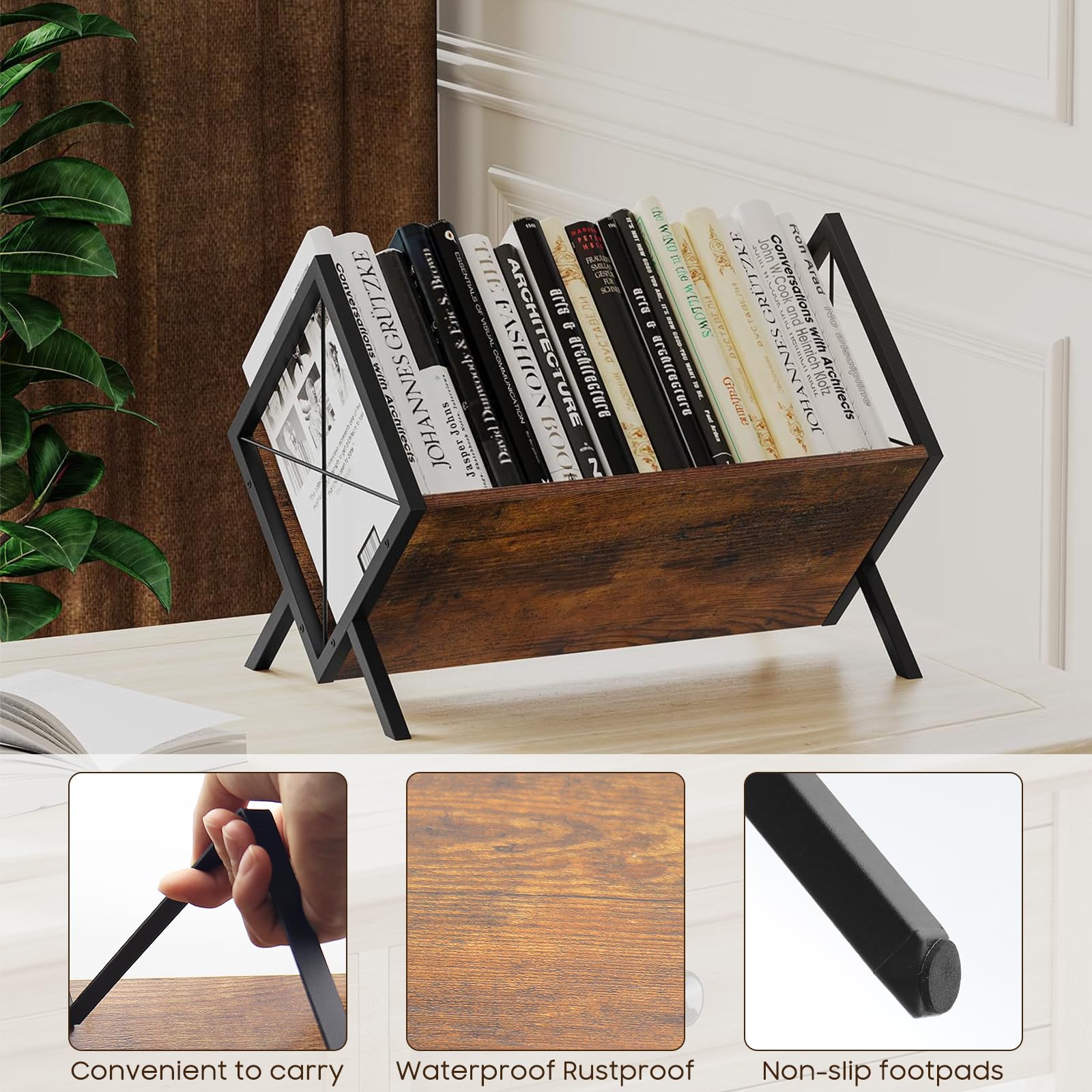 Support De Disque Vinyle 3D Rétro En Bois - Idées De Cadeaux