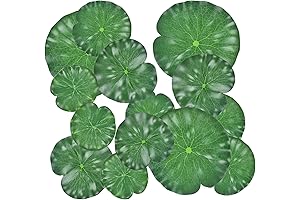 12 Pieces Floating Lily Pads for Ponds