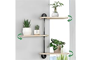 Rotating Window Plant Shelves for Optimal Light Exposure