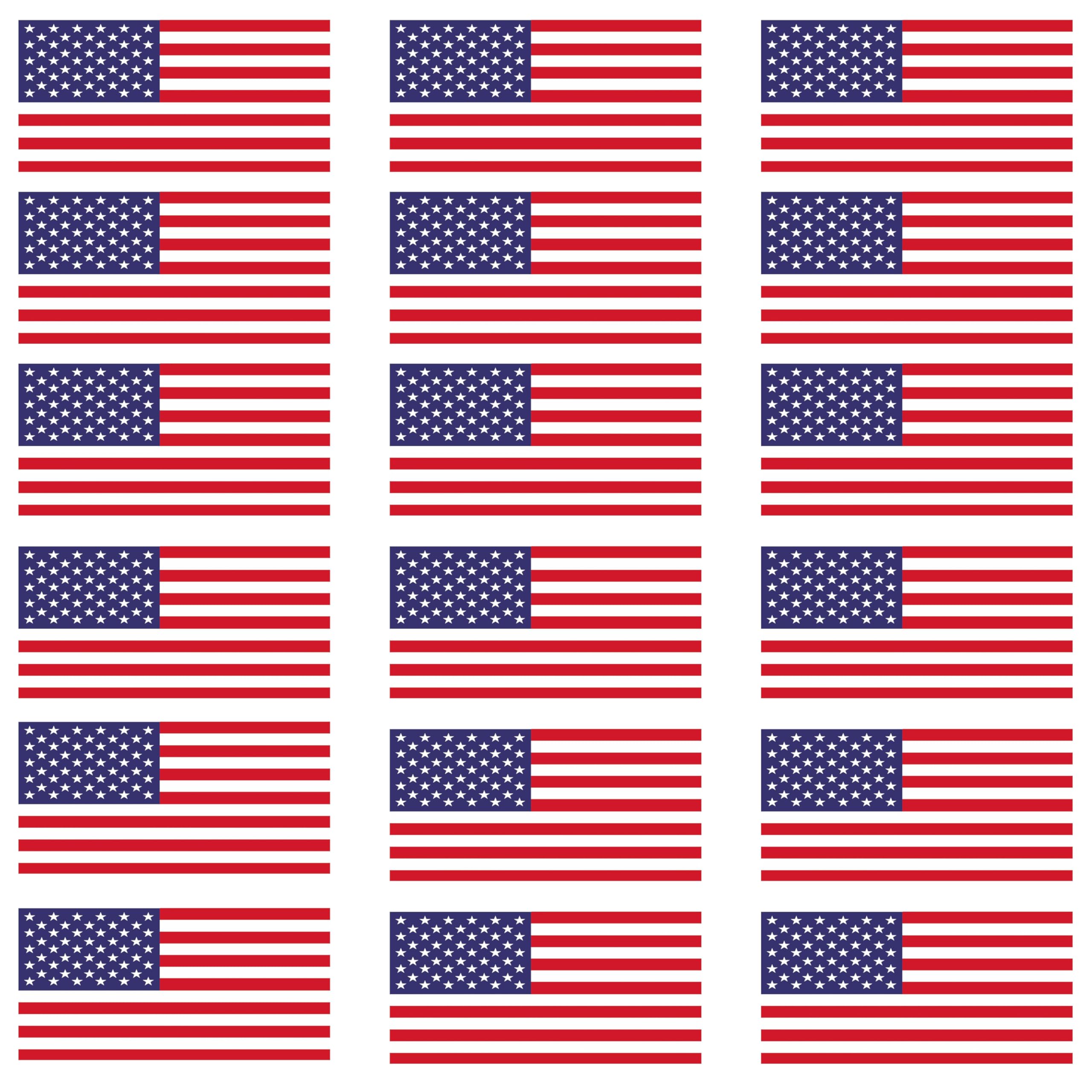 18Pcs USA Flag Stickers United States Work Hard Hat Biker Helmet Stickers Decals Toolbox Tactical Morale Military Gear Labels 1 X 2 Inch