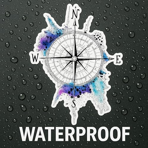 Miniatura 5 de Calcomanía de vinilo impermeable con texto en inglés «Not All Those Who Wander are Lost» para coche, laptop, pared, ventana, 5 pulgadas