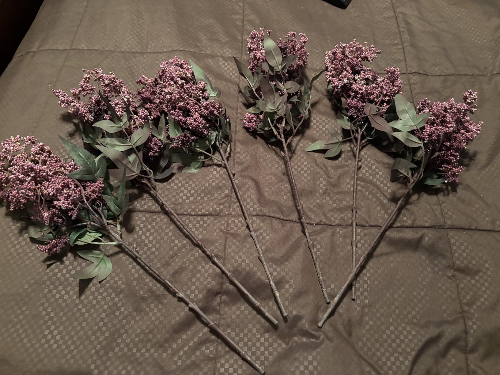 Faux Nandina Berry Stems, Dusty Plum (Set of 6) — lifestyle 4
