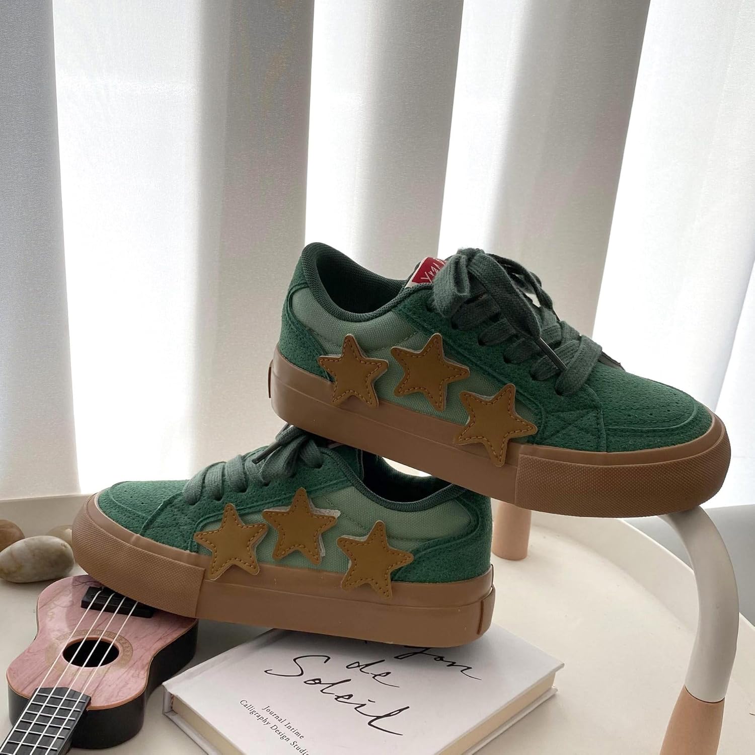 Women's Platform Sneakers Cute Y2K Star Shoes Casual Fashion Comfortable Canvas Sneakers - Image 5