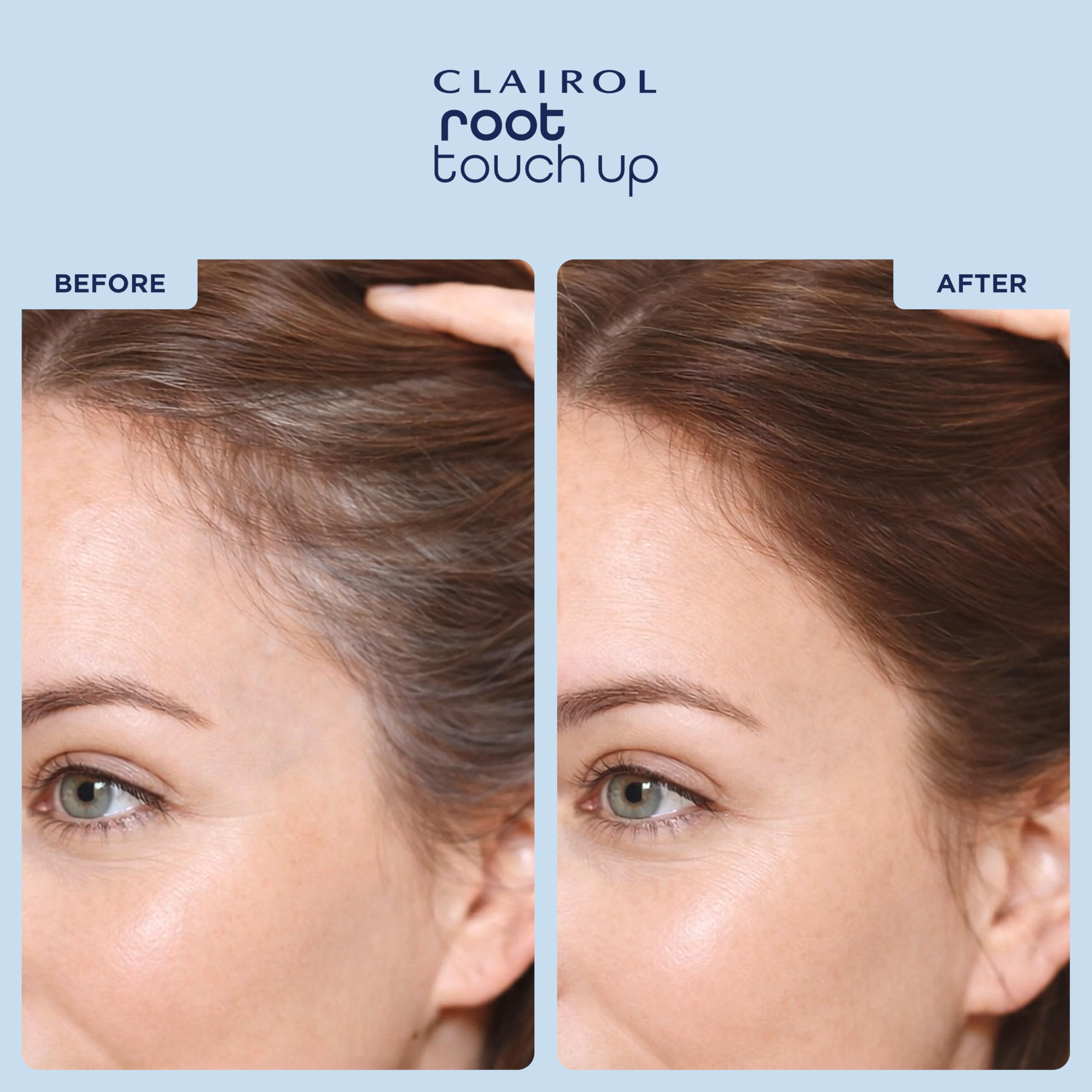 Clairol Root Touch-Up Temporäres Concealing Puder, Mittelbraun, 3 Stück