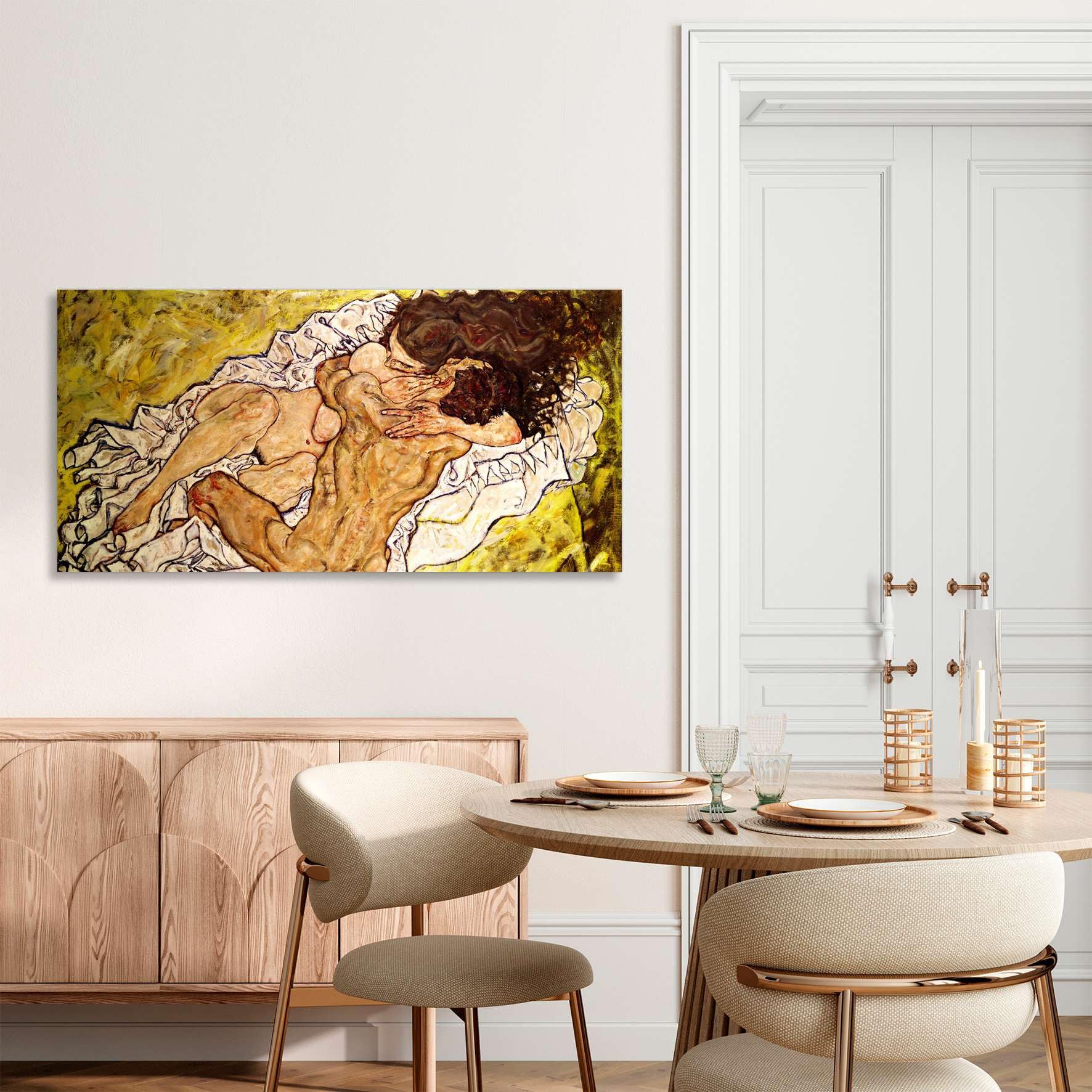LuxHomeDecor Quadri Egon Schiele – Set Di 8 Stampe Su Tela Canvas 40x30 Cm, Telaio In Legno, Pronti Da Appendere, Made In Italy, Arte Moderna - 2