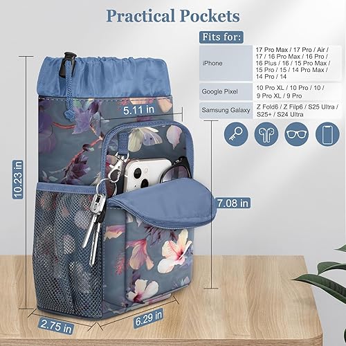 Miniatura 2 de FINPAC Bolsa de accesorios para muletas, organizador de almacenamiento resistente al agua, con soporte para bebidas y bolsa con cremallera para