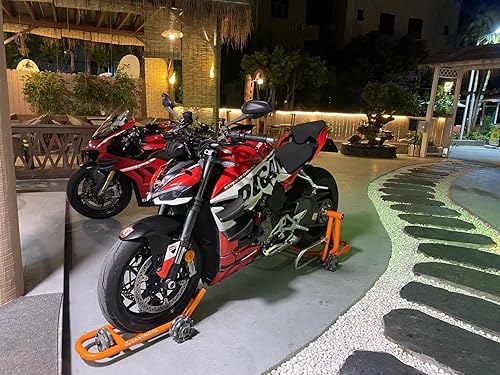 Miniatura 2 de Juego de soporte delantero y trasero para motocicleta deportiva, soportes de elevación móviles de 360, elevador de motocicleta resistente, se adapta