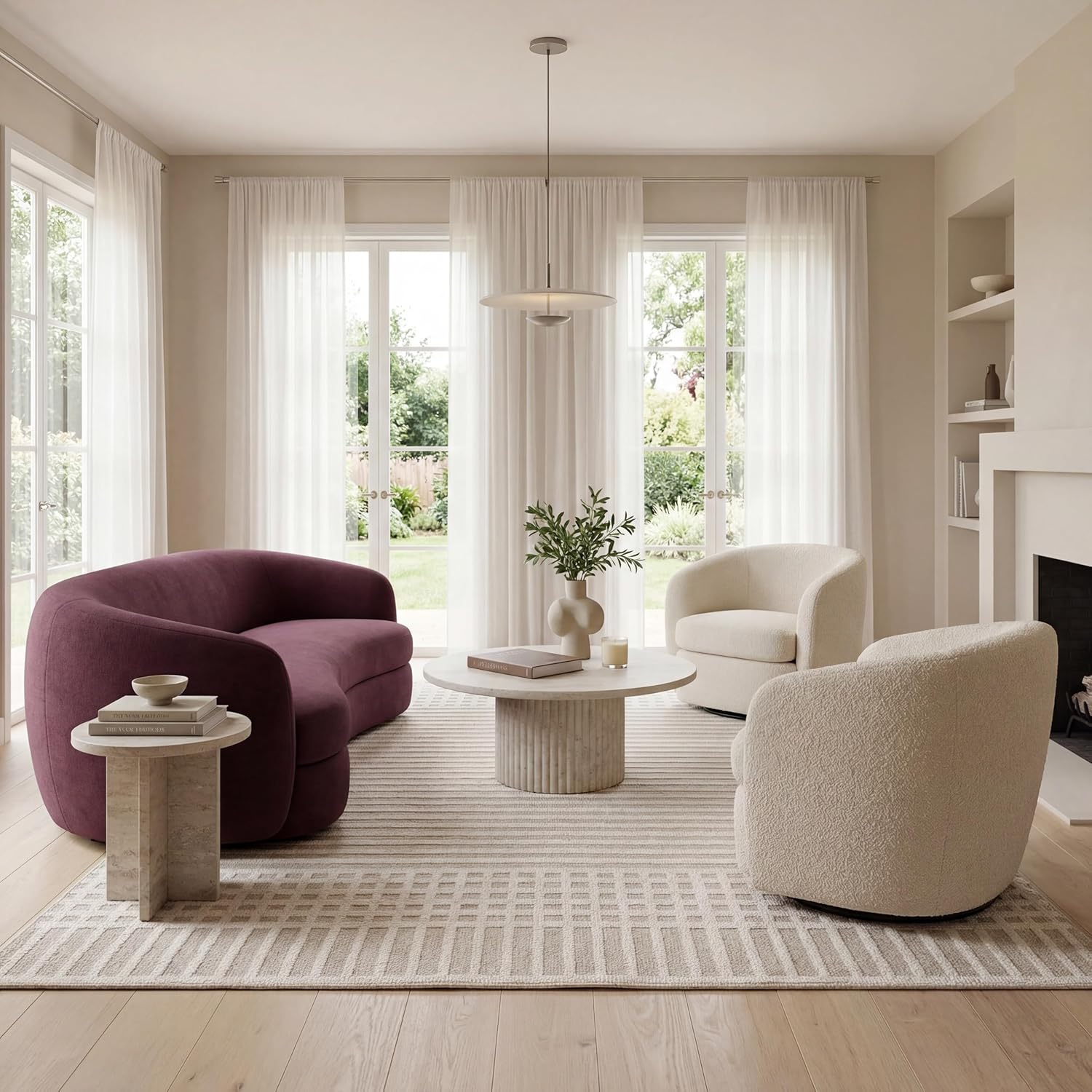 Nuloom Yulia Light Grey/Cream, 10' x 14', Geometric, Soft and Cozy, High Traffic, Stain Resistant, Easy Clean, Durable, Machine Washable Area Rug for Bedroom, Living Room, Dining, Den, Foyer