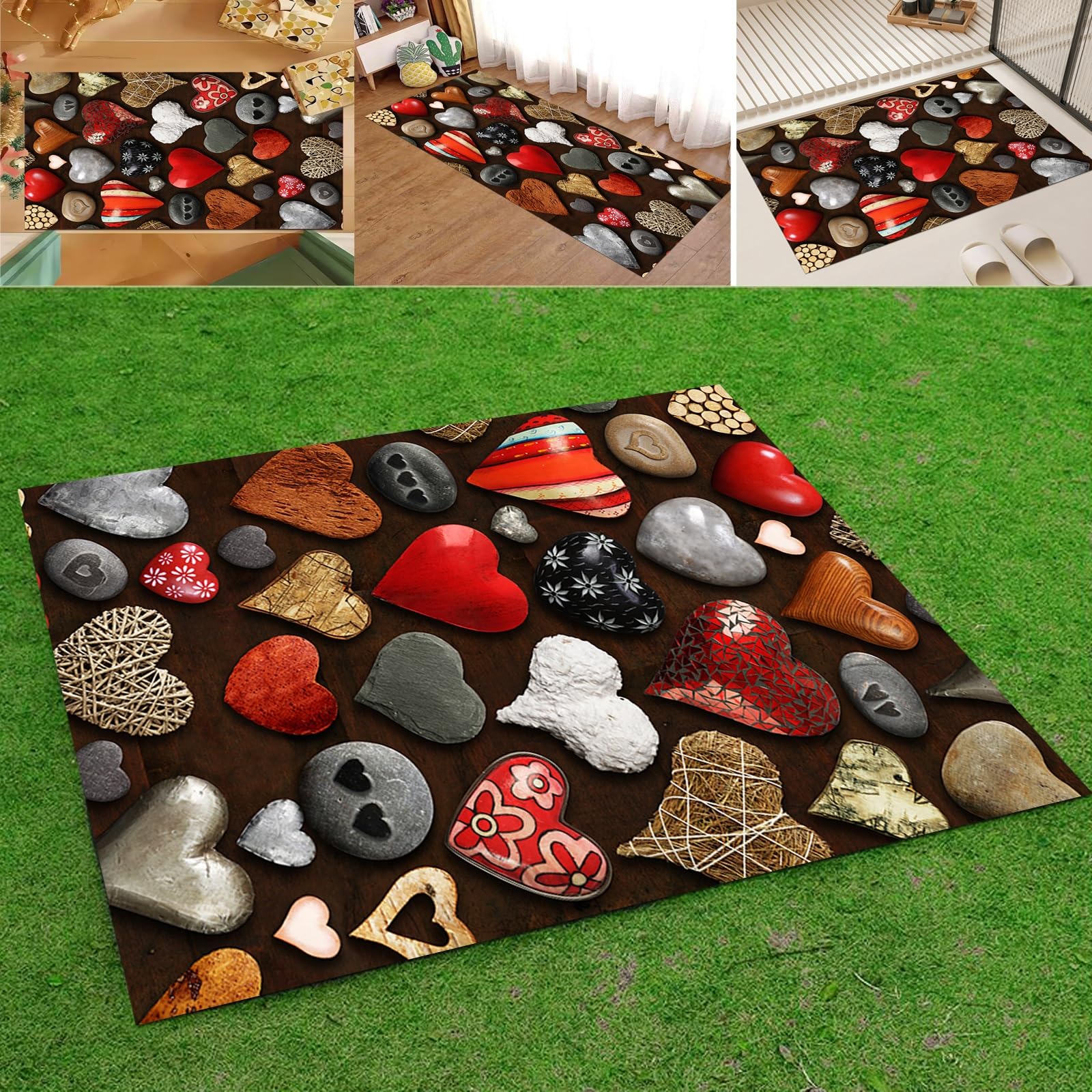 Tapis de passage 60x150 cm antidérapant et lavable sur mesure