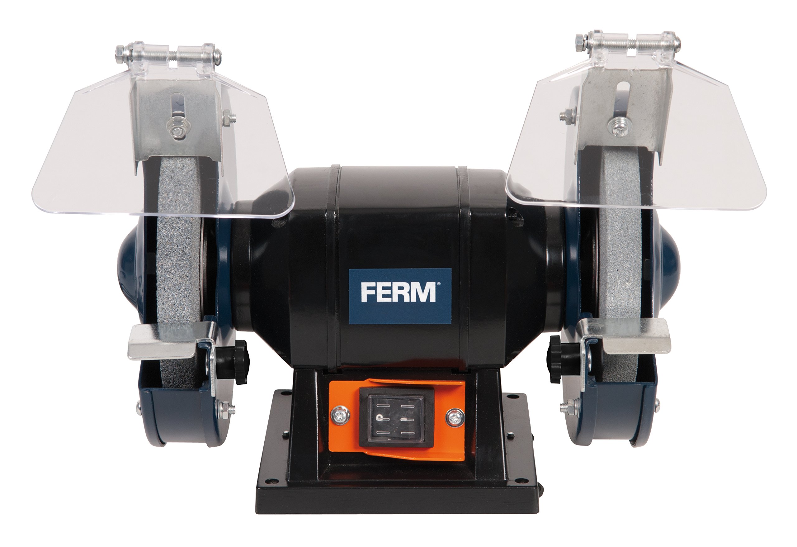 FERM Touret à meuler 150W 150mm - Incl. 2 pierres à aiguiser