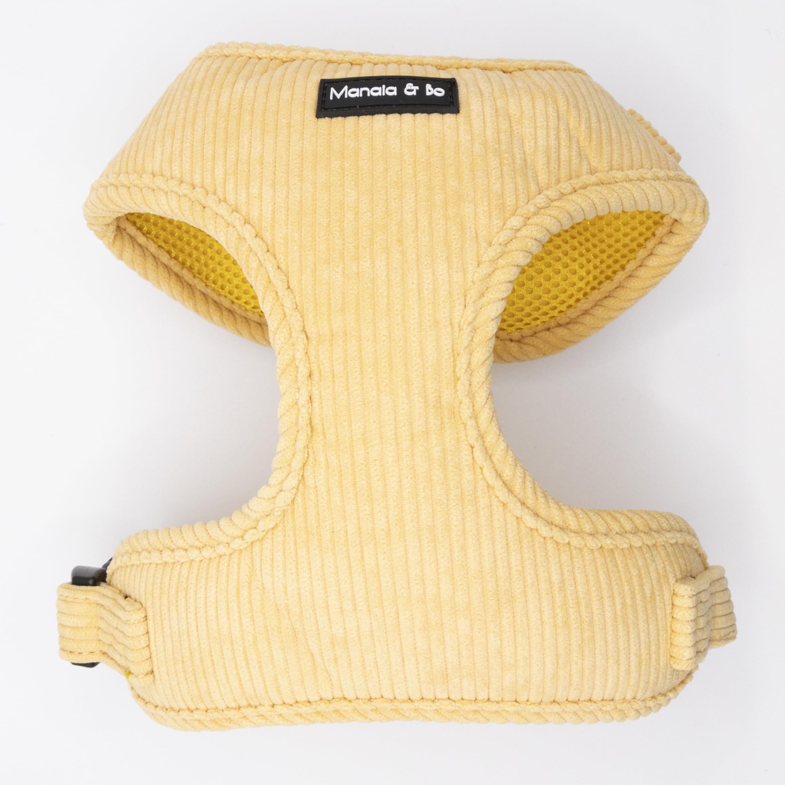 Premium Quality Adjustable Mellow Cord Dog Harness Vest with Black Fastenings | Neck: 29-36cm, Chest: 36-48cm (Extra Small, Harness Only) โ image 1