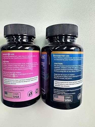 Miniatura 9 de Paquete de suplementos de cortisol y mio-inositol, apoyo al estrés y salud metabólica, 60 y 90 cápsulas vegetales con cortisol, mio-inositol,